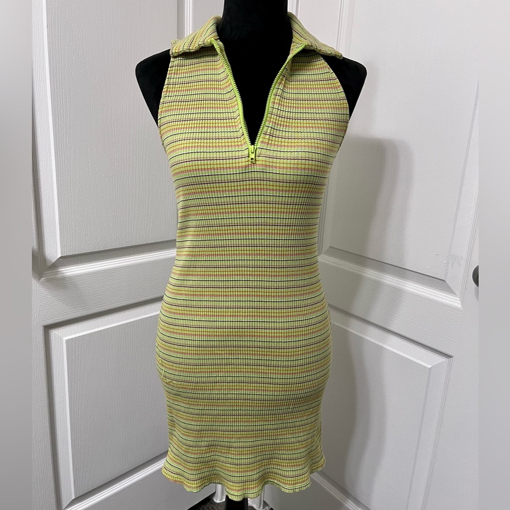 Striped Sleeveless Knit Dress